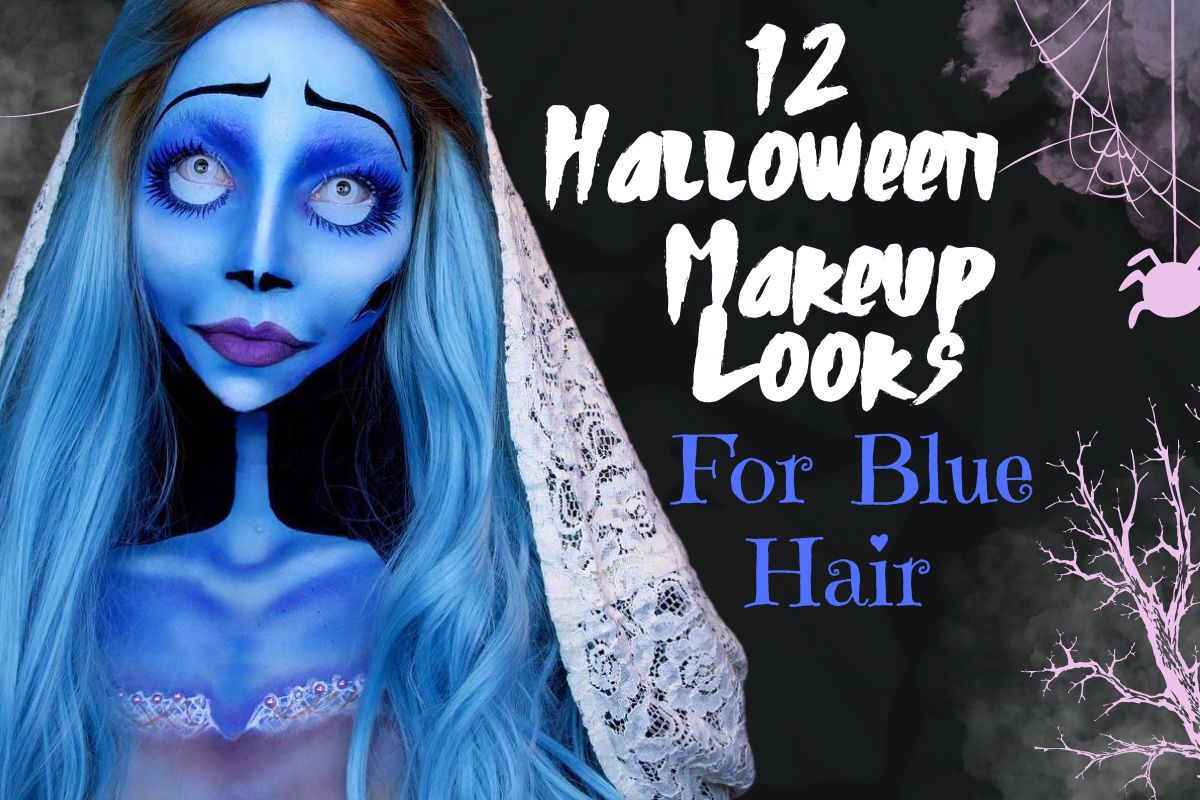 Halloween Makeup Looks For Blue Hair Wigs