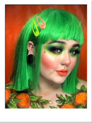 Green Bob Wig