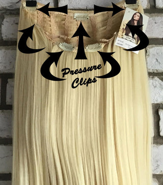 Half Wig With Clip In Pressure Clips