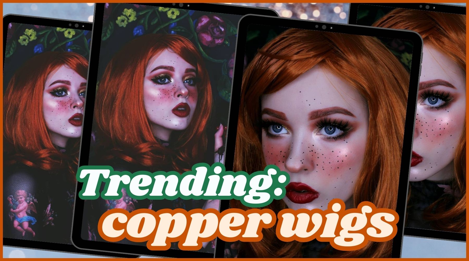 Captivating Copper Wig Wallpaper Concept Captivating Copper Wig Wallpaper Concept