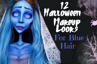 Halloween Makeup Looks For Blue Hair Wigs