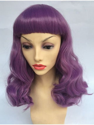 1950s Wig Purple