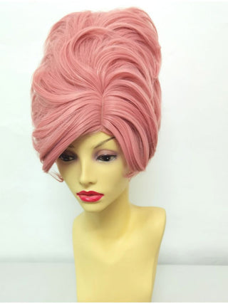 1960s Wig Pink Bouffant