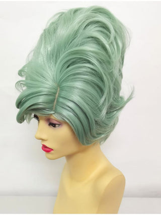 60s Hair Wig Green