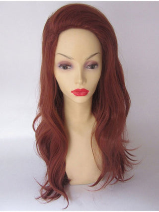 60s Wig Auburn Red Long