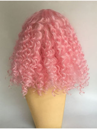 Afro Kinky Curly Wig Pink