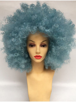 Afro Wig Blue Large