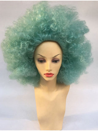 Afro Wig Green Curly