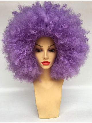 Afro Wig Purple Curly