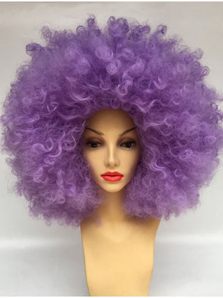 Afro Wig Purple Large