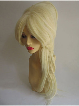 Beehive Wig Long Blonde