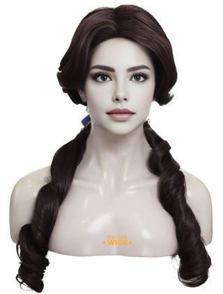 Belle Wig Cosplay Blue Dress