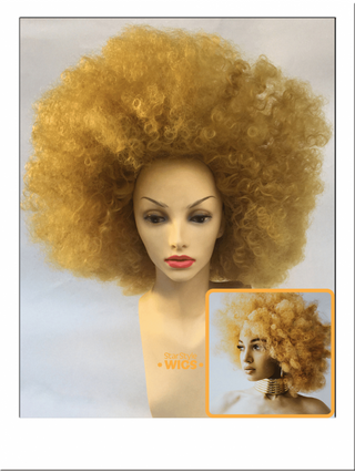 Big Yellow Afro Wig