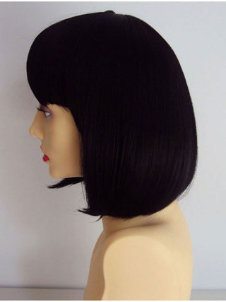 Black Bob Wig Blunt Cut