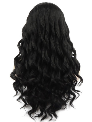 Black Lace Front Wig Long Wavy