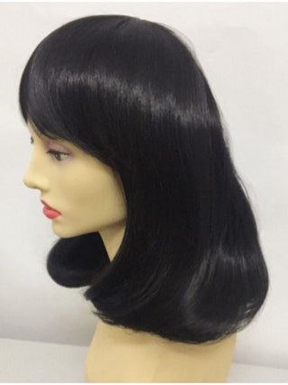 Black Pageboy Wig With Bangs