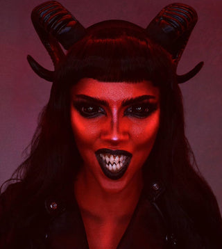 Black Vintage Halloween Demon Wig