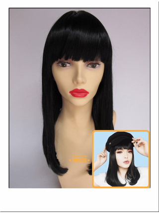 Black Wig With Bangs