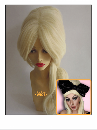 Blonde Beehive Drag Queen Wig