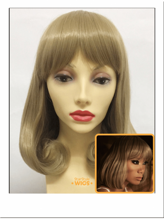 Blonde Lob Bob Wig With Bangs