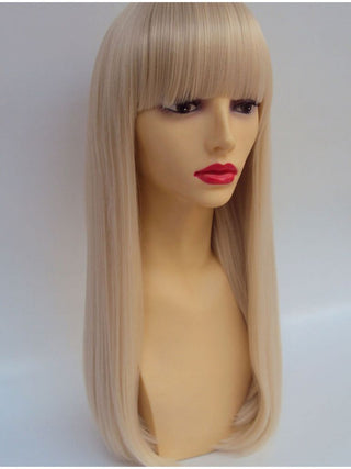 Blonde Wig With Fringe Platinum