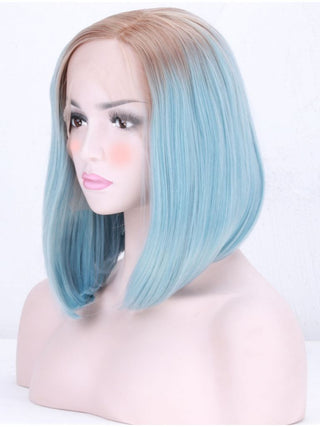 Blue Bob Wig Lace Front