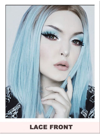 Blue Wig Lace Front Bob