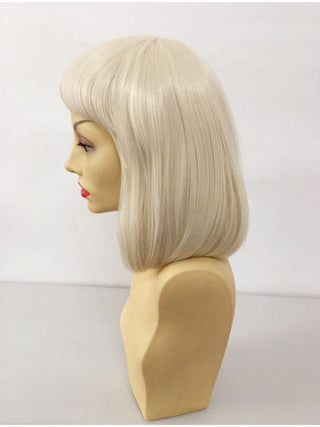 Bob Wig With Bangs Blonde