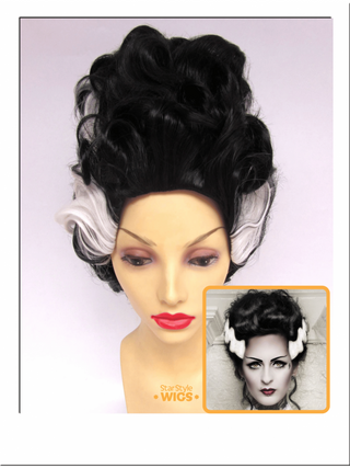 Bride Of Frankenstein Costume Wig