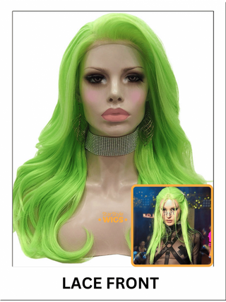 Bright Neon Green Lace Front Wig