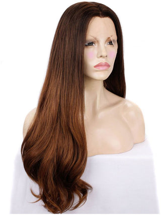 Brown Wig Centre Part Lace Front