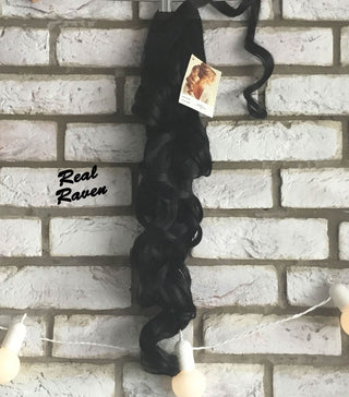 Clip In Ponytail Curly Hairpiece Black