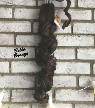 Clip In Ponytail Curly Hairpiece Brown