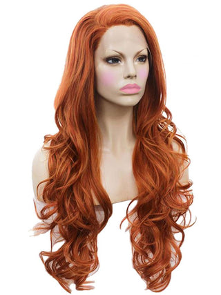 Copper Wig Red Long Lace Front