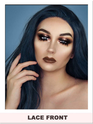 Dark Blue Lace Front Wig