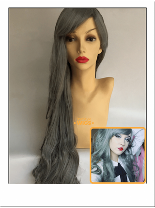 Dark Grey Wig Long Wavy