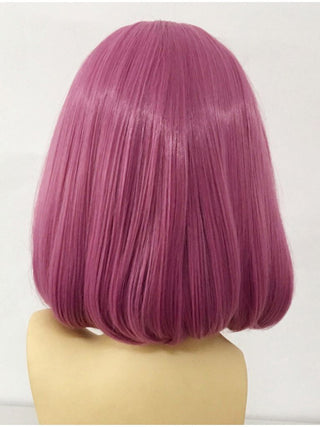 Dark Pink Straight Wig