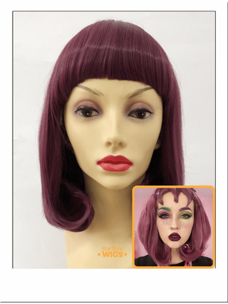 Dark Purple Bob Wig