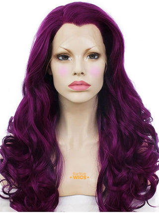 Dark Purple Lace Front Wig