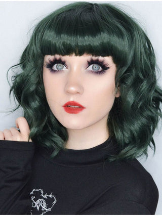 Emo Wig Short Green