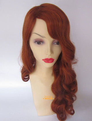 Finger Waves Vintage Wig Copper Red