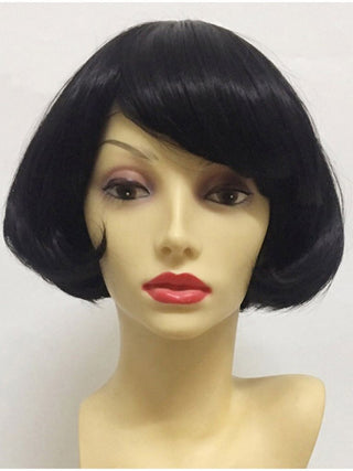 French Bob Wig Black With Bangs