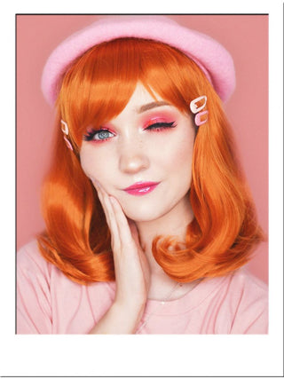 Ginger Lob Wig With Bangs