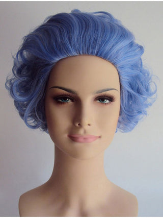 Granny Wig Short Blue