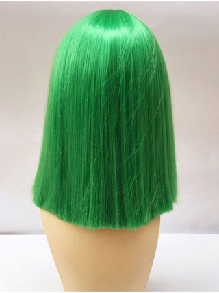 Short Straight Bright Green Wig