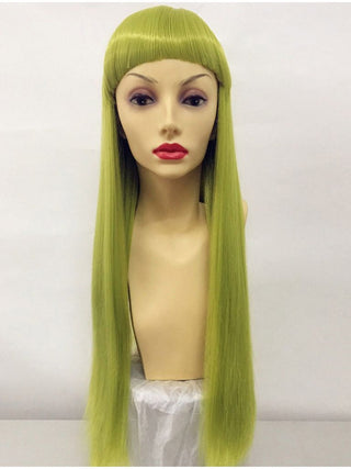 Green Wig Bangs Lime