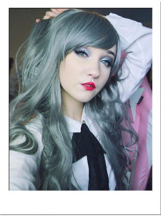 Grey Wig Dark Long Wavy