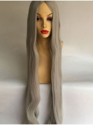 Grey Wig Long Straight