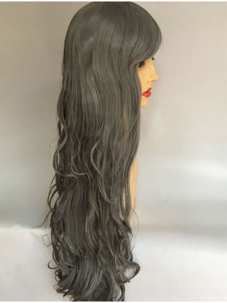 Grey Wig Long Wavy