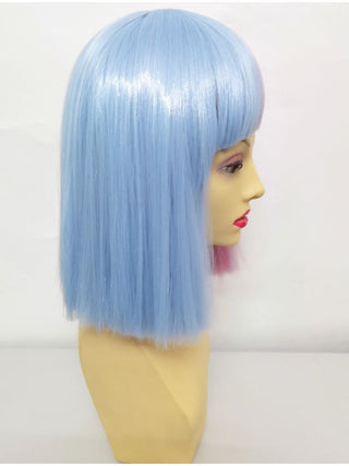 Half And Half Wig Pink And Blue